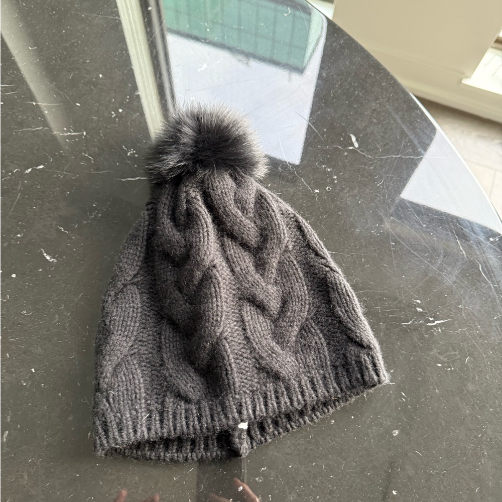 MaxMara Cashmere Hat with Fur